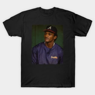 Otis Nixon in Atlanta Braves T-Shirt